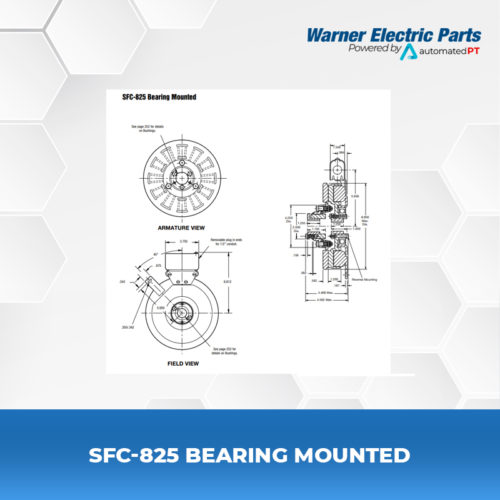 SFC-825-Bearing-Mounted-Warnerelectricparts-Customdesign-SFCSeries-Diagram